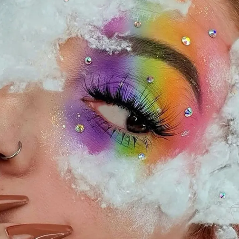 30-Farben-Lidschatten-Palette, Regenbogen-Korallen-Perlen-Glitzer, matte Pailletten, Schimmer, hochpigmentierter Lidschatten, Make-up für Partys und Tanzshows — image 6