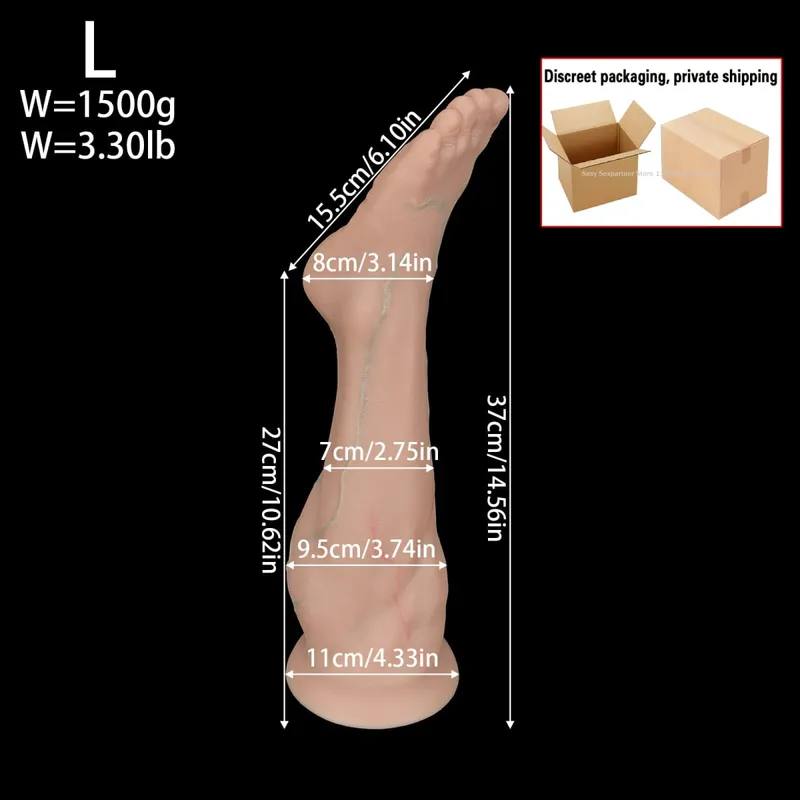 Palam Dubur Kaki Besar Latihan Palam Dubur Kaki Silikon Besar Pantat Punggung Pelancap Dalam Dildo Dilator Perangsang Alat Seks Dubur Wanita Lelaki 18