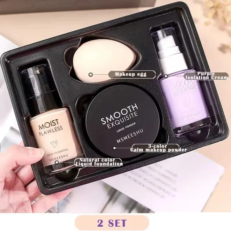 Foundation Rias Wajah Concealer Stik Concealer Cair Contouring Foundation Penutup Jerawat Bintik-bintik Bekas Luka Kontrol Minyak Alami — image 10