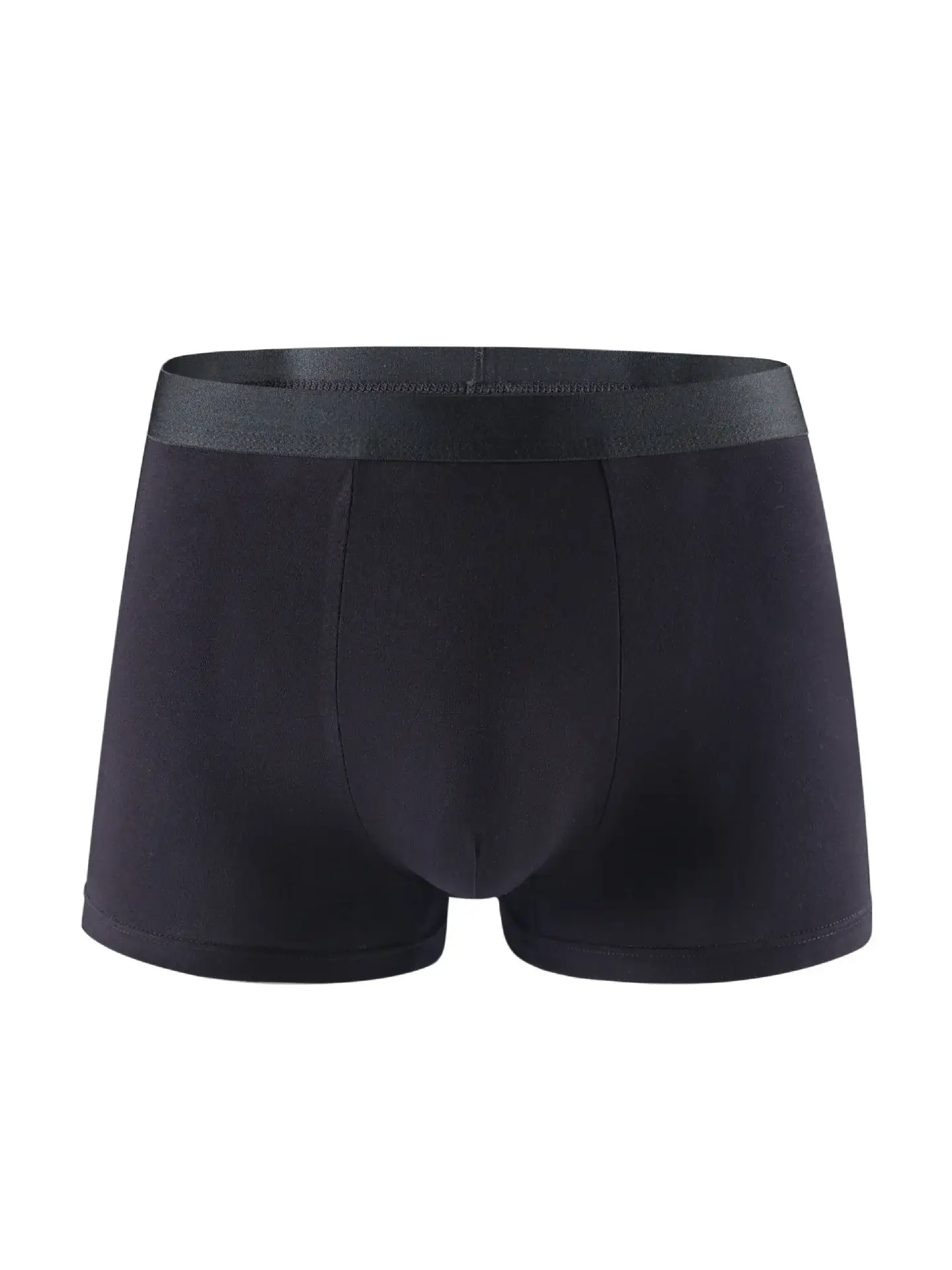 6 pezzi biancheria intima da uomo in fibra di bambù tinta unita boxer da uomo semplice pantaloncini in tessuto di alta qualità mutandine morbide e traspiranti — image 2