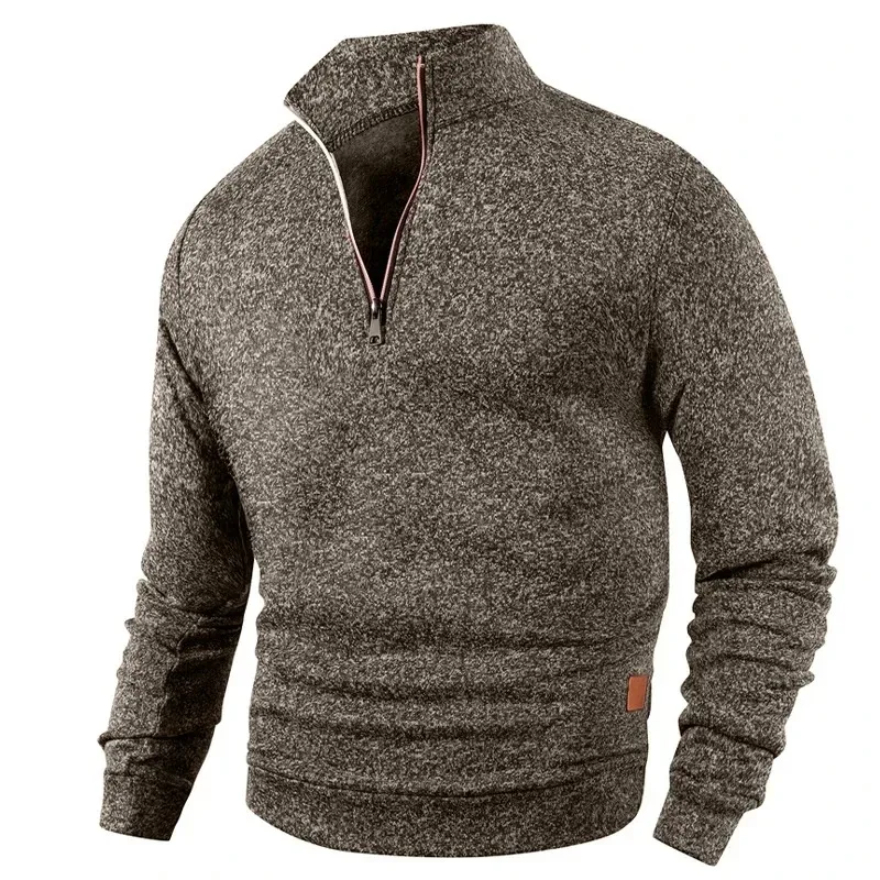 Animal Game-sudaderas con media cremallera para hombre, jersey liso de manga larga, ropa de calle con cuello alto, chaqueta cálida, abrigos deportivos, prendas de vestir exteriores — image 5