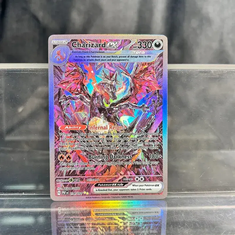PKM Proxy Thẻ Cổ Điển Charizard Mew Với Ex Đơn Thẻ Bộ Sưu Tập PTCG Suicune Gx Tyranitar Gx Mất Thunder Lá Thẻ — image 1