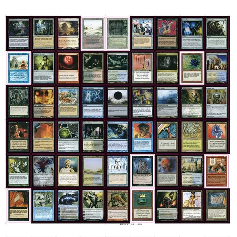 216 ชิ้นการ์ดแกนสีดำ P9 Dual Land Fetch Land Shock Lands Proxy การ์ดการ์ด — image 2