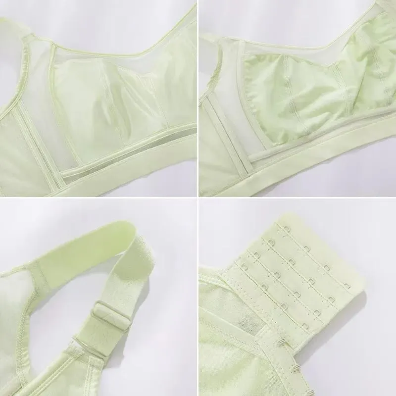 Sutiã minimizador feminino plus size, ultrafino, cobertura total, suporte lateral reunido, sutiã anti-flacidez para busto grande — image 6
