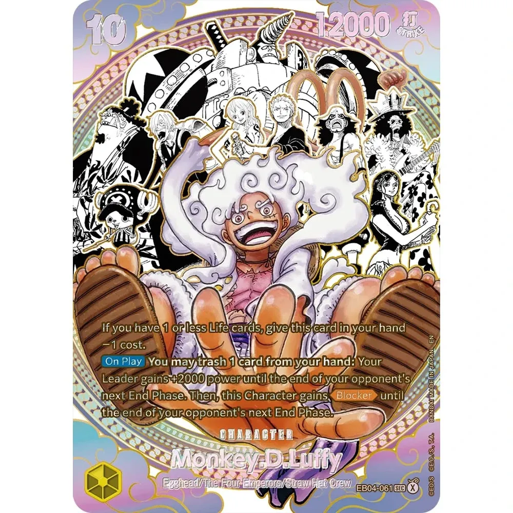 Bộ sưu tập Thẻ Monkey D. Luffy EB04-061 OPCG EN Tỏa Sáng Sáng Tạo Hiếm Hình Ba Chiều Nổi Họa Tiết Giấy Bạc Thẻ — image 17