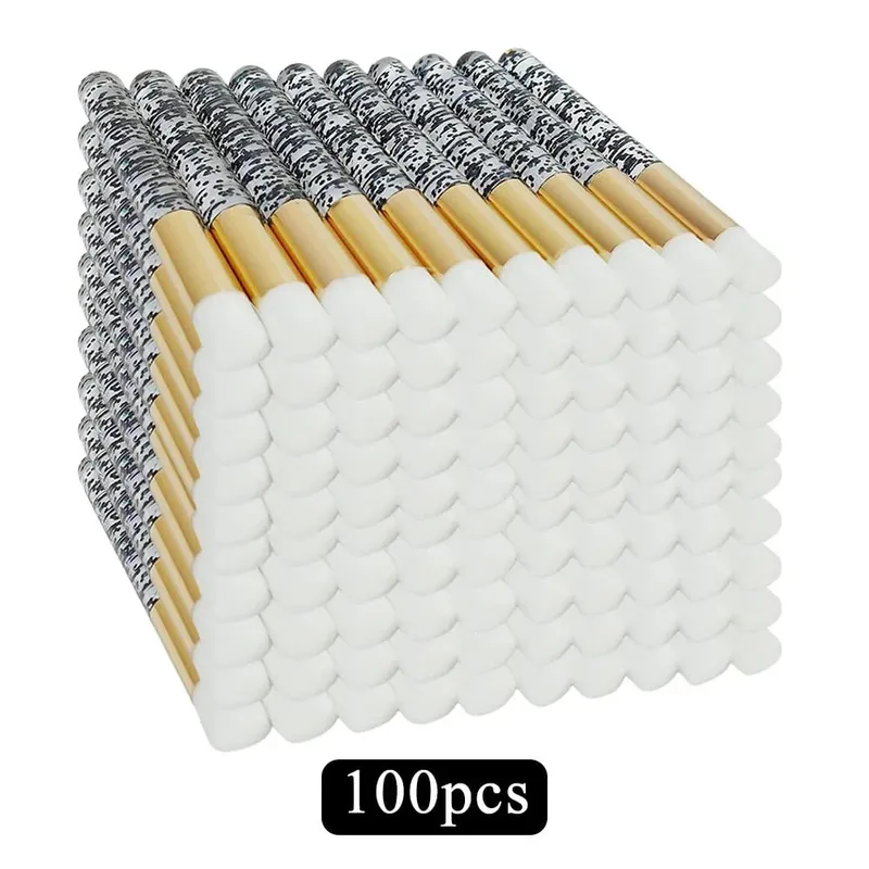 50/100 Chiếc Mi Bàn Chải Làm Sạch Cho Cây Nối Mi Lấp Lánh Làn Mi Dầu Gội Bàn Chải Mũi Làm Sạch Lỗ Chân Lông Dụng Cụ Trang Điểm — image 7