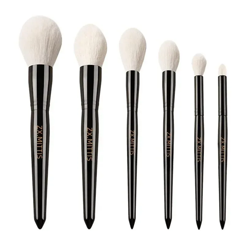 The Original Makeup Brushes Luxury Natural Long-Tip Goat Hair Black Handle Cosmetic Kit Tools for Powder Blush Highlight Shadow — image 3