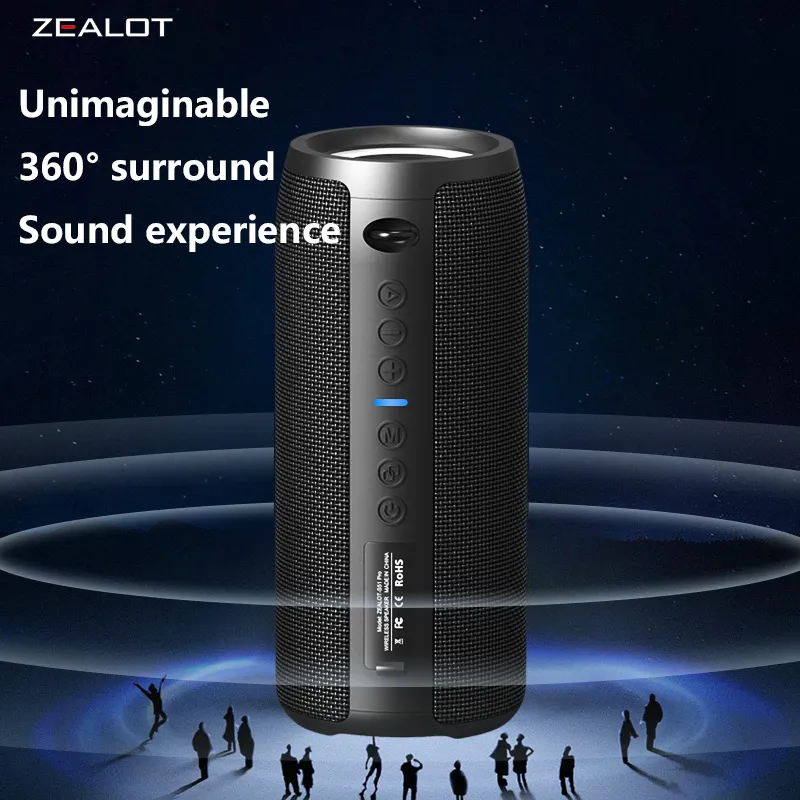 S51 Pro 40W Wireless Speakers Outdoor Portable Subwoofer Speaker 5200mAh Battery 24 Hours Playtime Loud Stereo. — image 2