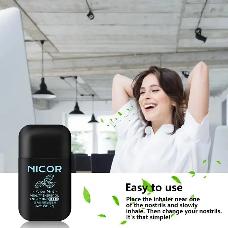 NUOVO Doppio Foro Energizzante Barra Energetica Aromaterapia Inalatore Nasale Vapori Energetici Bastone Aromaterapia Bastone Stimolante Profumo — image 4