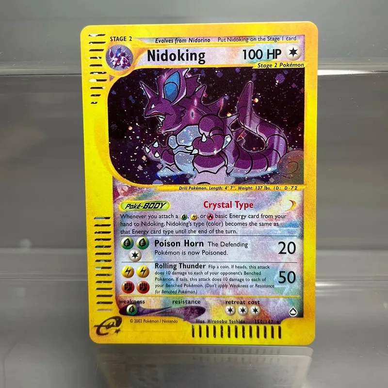 PKM Holographic Single Proxy Cards Lugia Charizard Venusaur Foil Game Collection Cards PTCG Kids Toys — image 21