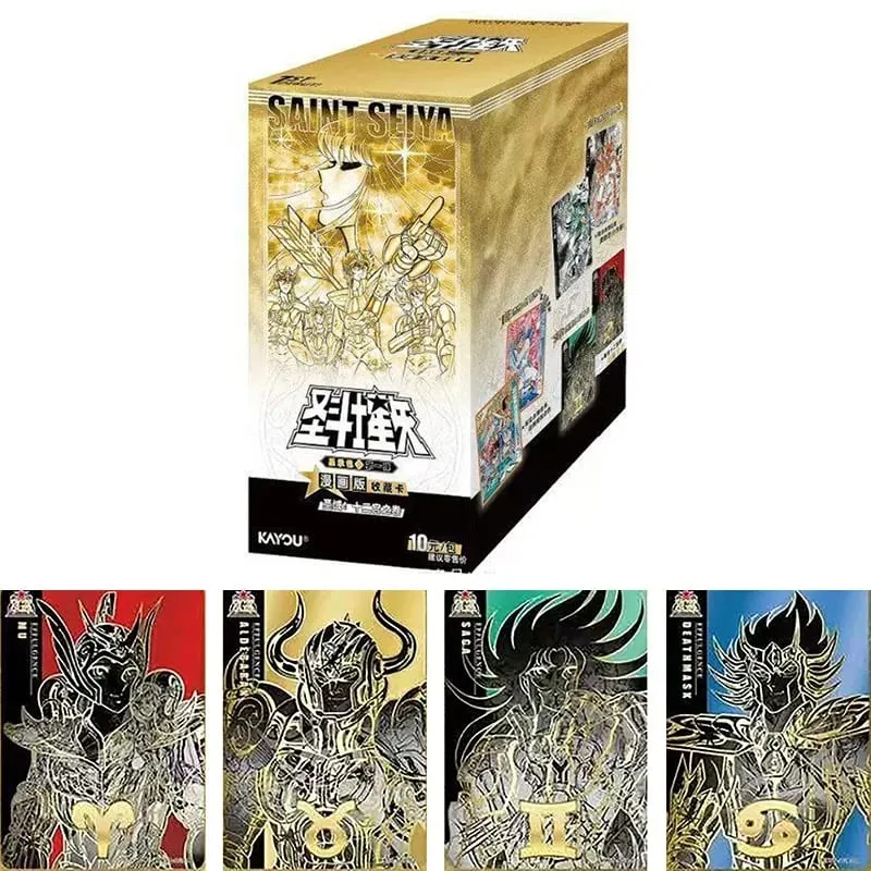 Véritable KAYOU Saint Seiya Manga Version Cartes de Collection Contrat Pack Vol.1 Anime TCG Rare Cartes à Collectionner Cadeaux Jouets — image 1