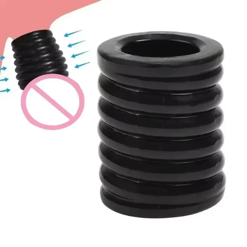 Delay Ejaculation Reusable Enlargement Ball Stretcher Sex Toy For Man Male Penis Lock Cock Ring Bondage Erection Ball Ring — image 2