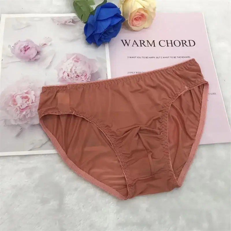 Sexy men's underpants for men's daily ultra-thin translucent concave convex style briefs Soft and breathable gay underwear — image 9