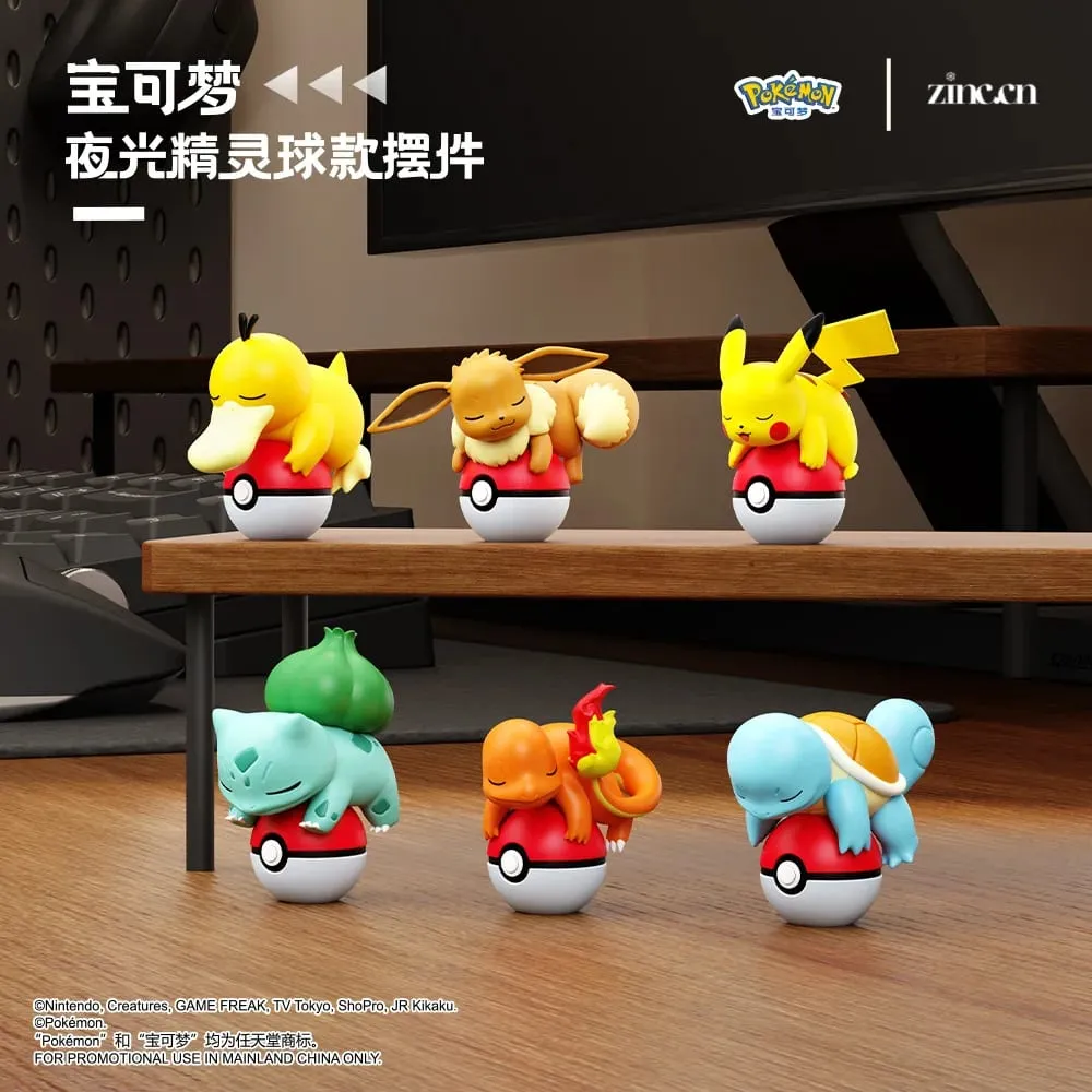 Originální Pokémon Pikachu Eevee Psydusk Squirtle Charmander Bulbasaur Anime Akční figurka Hračka Panenka Dekorace do auta Vánoční dárek — image 3