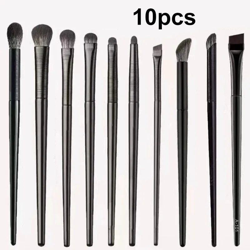 2/6/10 ST Ögonsminkborstar Set Professionell mjuk precisionsögonskugga Eyeliner Ögonbrynsborste Kvinnor Ansiktsskönhet Kosmetiskt verktyg — image 8
