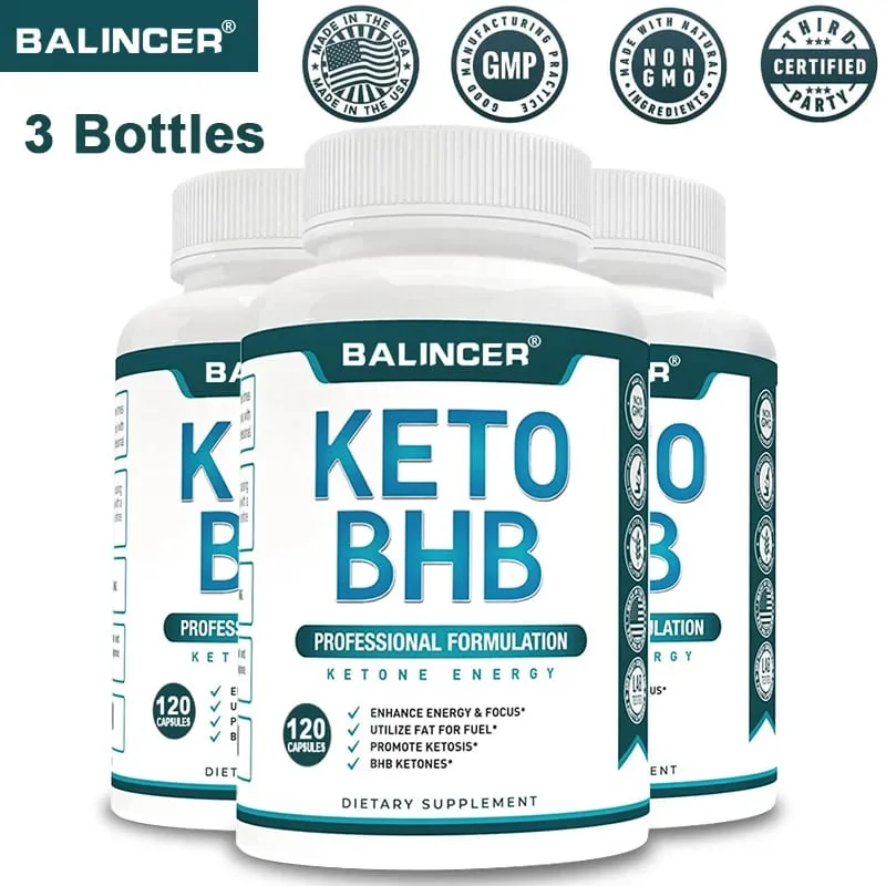 Balincer BHB Capsule brucia grassi chetogenici Brucia il grasso della pancia Crescita muscolare Nutrizione Controllo della dieta Accelera il metabolismo — image 1