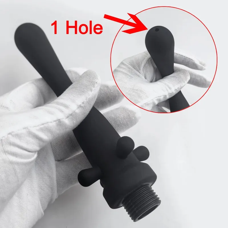 1 Pz Silicone butt flush plug-in doccia clistere dilatatori anali detergente per WC adulti giocattoli del sesso BDSM Bondage benessere sessuale — image 12