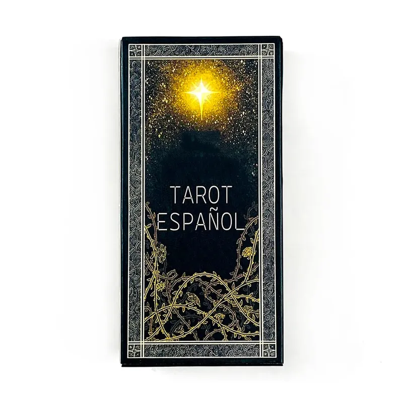 Mazzo di Tarocchi spagnoli 78 pezzi Carte Predittiva Divinazione Gioco da tavolo Raccolta di famiglie Gioco di carte Meditazione Viaggi e regali