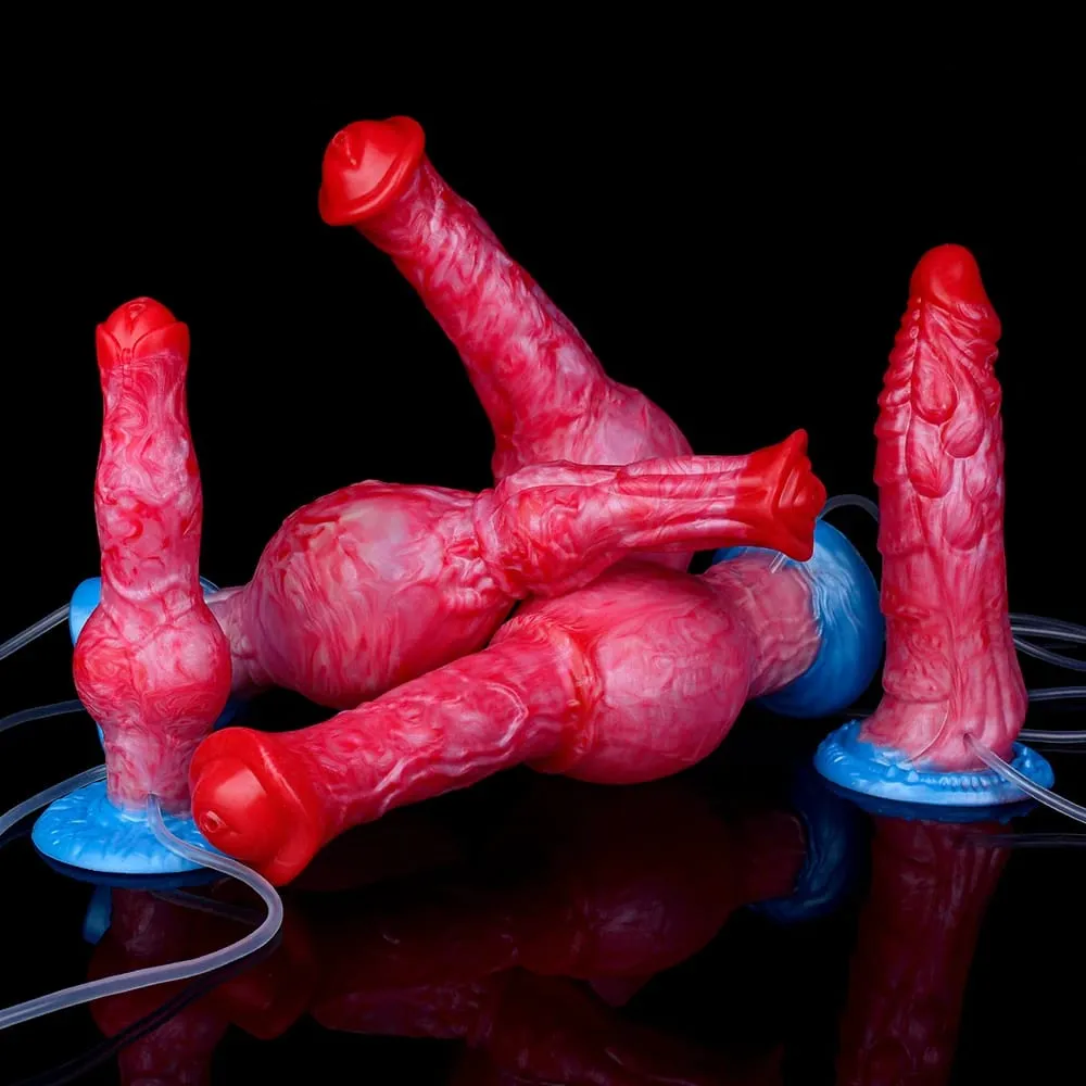 Silikon Şişme Boşalma Düğüm Yapay Penis Ayarlanabilir Çevresi Fışkırtma Fantezi At Penis Yetişkin Seks Oyuncakları Anal Dilatör — image 6