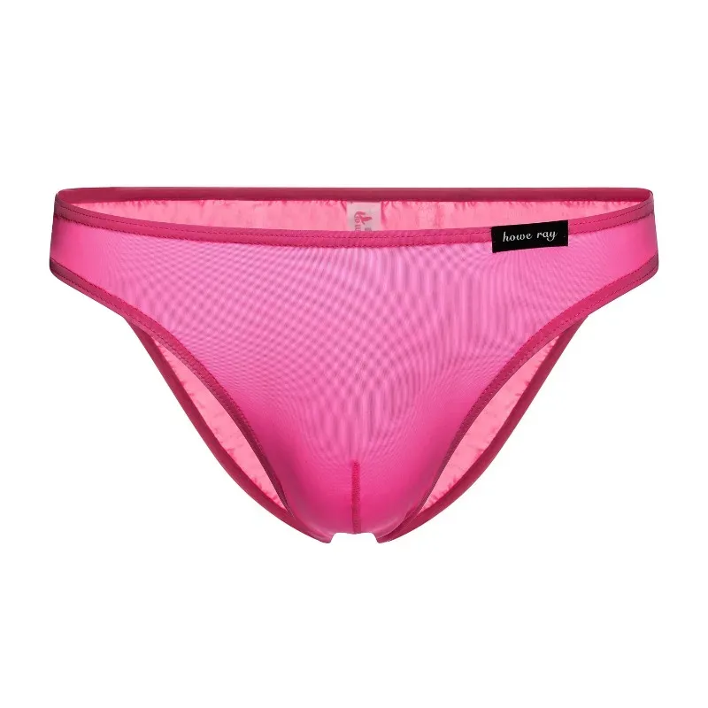 Ice Silk Seamless Briefs Man Bulge Pouch Underwear Sexy Translucent Panties Male Breathable Comfy Underpants Summer Lingerie — image 5