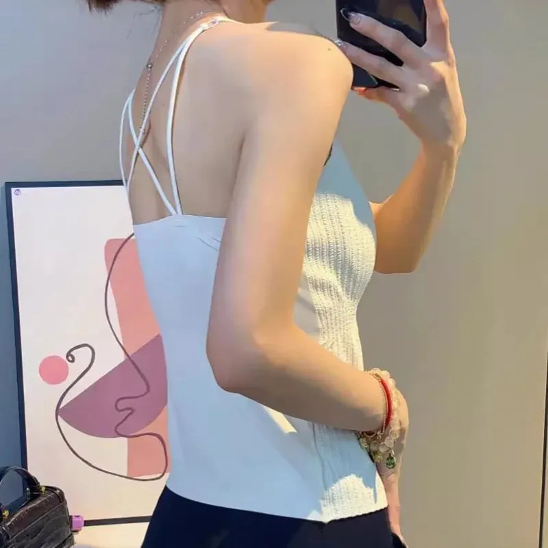 ฤดูร้อน Bra รัดตัวสีดำ Active Big ขนาด Bralette Anti Sagging Bra เสื้อกั๊กหัวข้อ Camisole & ถัง Traf เสื้อผ้าผู้หญิง top Traf Zara — image 4
