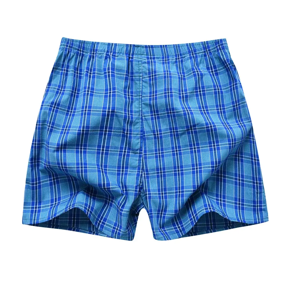 Herrunderkläder Boxerpläterade kalsonger 100 % bomull Shorts Herr Randiga trosor Lösa hög kvalitet Oversize Andas Dropshipping — image 6