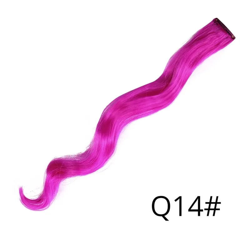 Leeons Synthetic Hair Extensions With Clips Heat Resistant Straight Hair Extensions Color Colored Black Hair Clip Womens 12G/Pcs — image 66