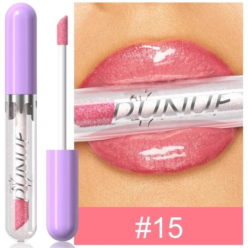 1pc Metallico Rossetto Liquido di Lunga Durata Glitter Lip Smalto Impermeabile Idratare Marrone Lip Tinta Lucido Shimmer Lipgloss Trucco — image 19