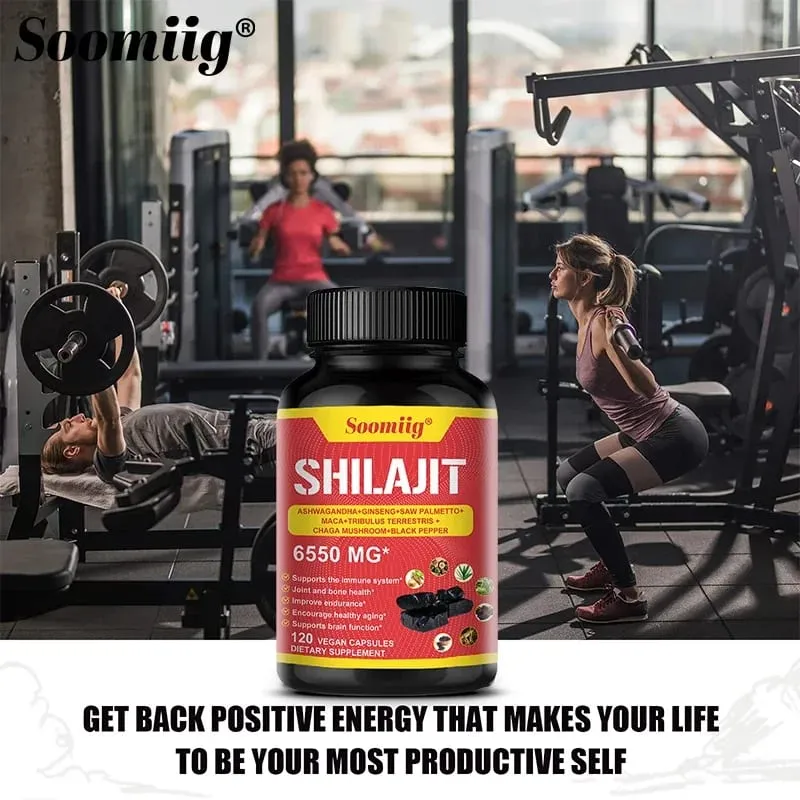 Kapsułki Pure Himalayan Shilajit - wspomagają zdrowe starzenie się kości i stawów, poprawiają wytrzymałość energetyczną i regenerację mięśni — image 5