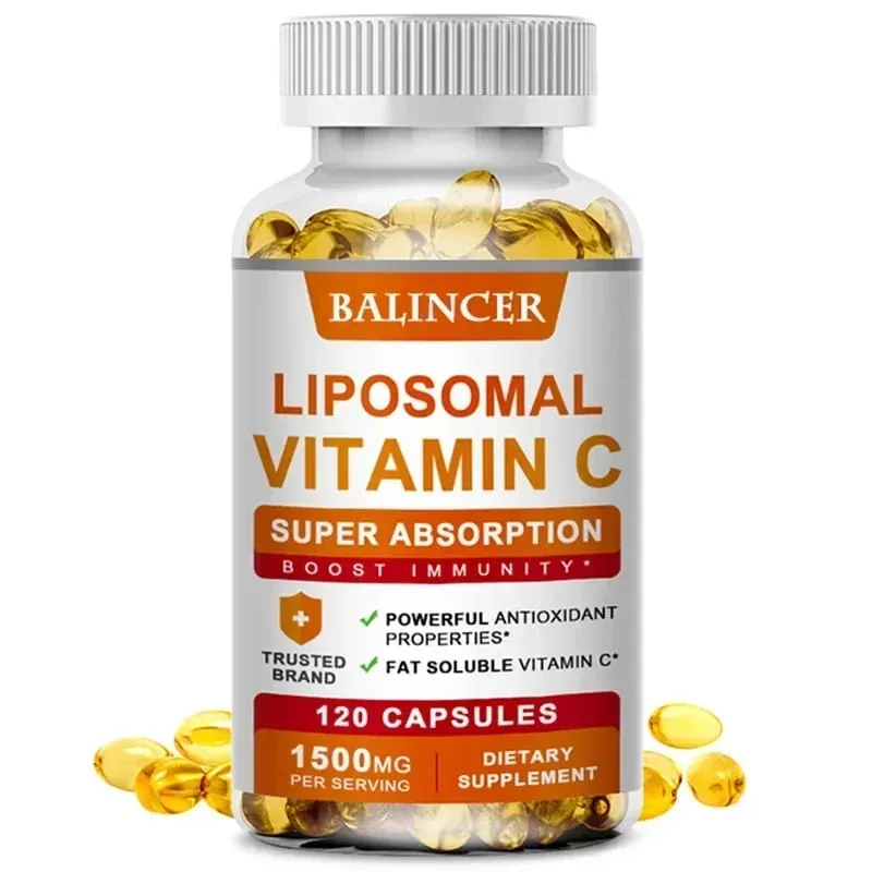 Liposomal Vitamin C Supports Antioxidant Health & Immune Function High Absorption Non-GMO Gluten Free – 120 Capsules