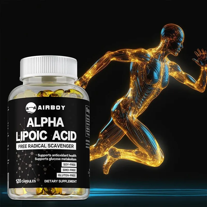 Alpha Lipoic Acid Softgels - Supports Nervous System Health Powerful Antioxidant Promotes Metabolism Healthy Aging — image 1