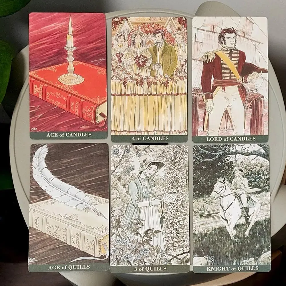 12*7cm Jane Austen Tarot in stabiler Box – Ein Regency Romance Wahrsagungsdeck für Literaturliebhaber, 78-Karten-Deck — image 6