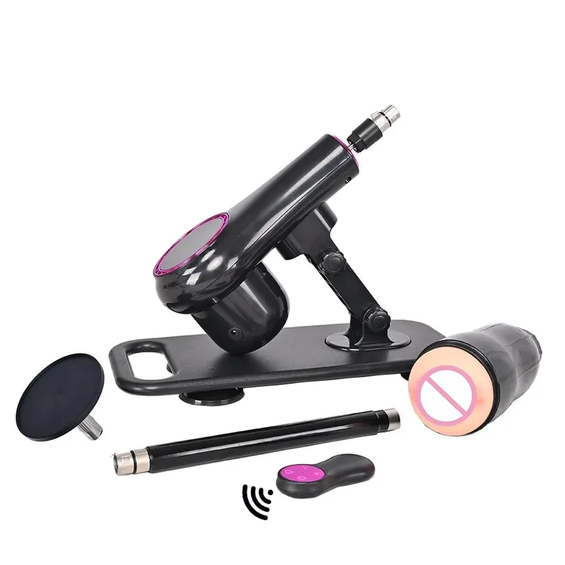 vibratore telescopico automatico della macchina dell'amore che spinge la macchina del sesso con diversi giocattoli allegati al dildo Giocattoli del sesso — image 11