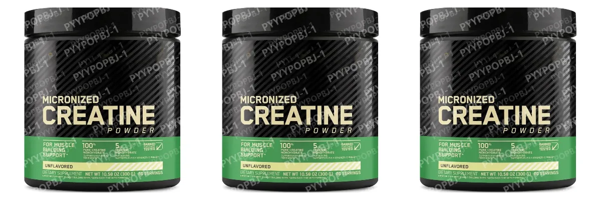 Micronized Creatine Monohydrate Powder Unflavored 60 เสิร์ฟ 300 กรัมบรรจุภัณฑ์อาจแตกต่างกันไป