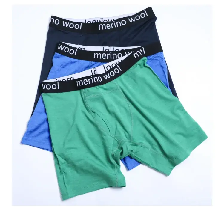 100% Merino Wool Mens Lightweight Boxer Brief Merino Wool Underwear Soft Moisture Wicking Breathable Sports Hiking Underpants — image 5