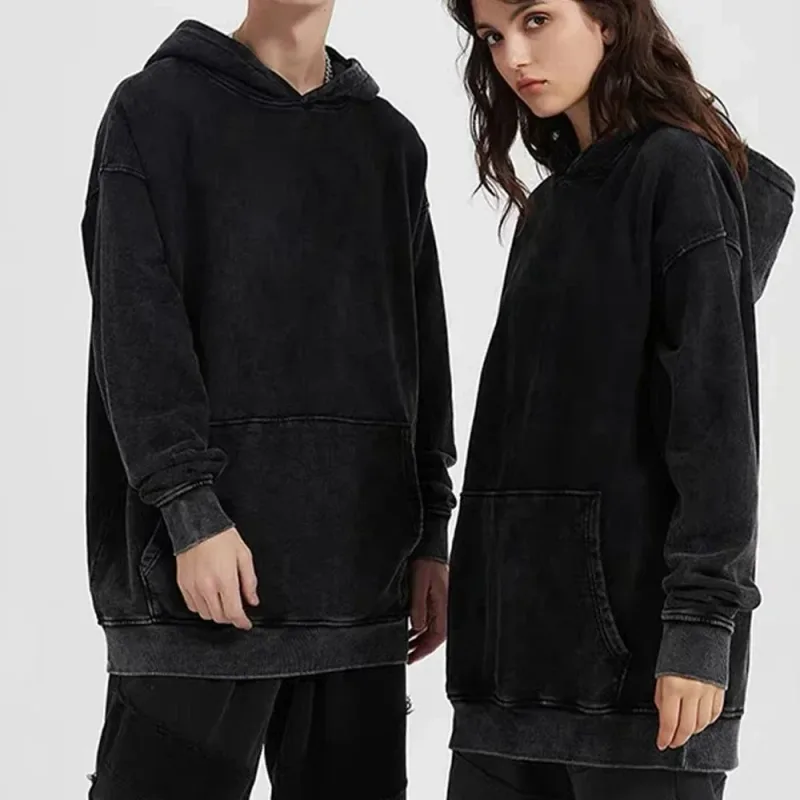 Hit Me Hard และ Soft Washed Hoodies Vintage Cotton Hooded Pullover ผู้ชายผู้หญิงหลวม Casual Gothic เสื้อ Y2K เสื้อ unisex — image 5