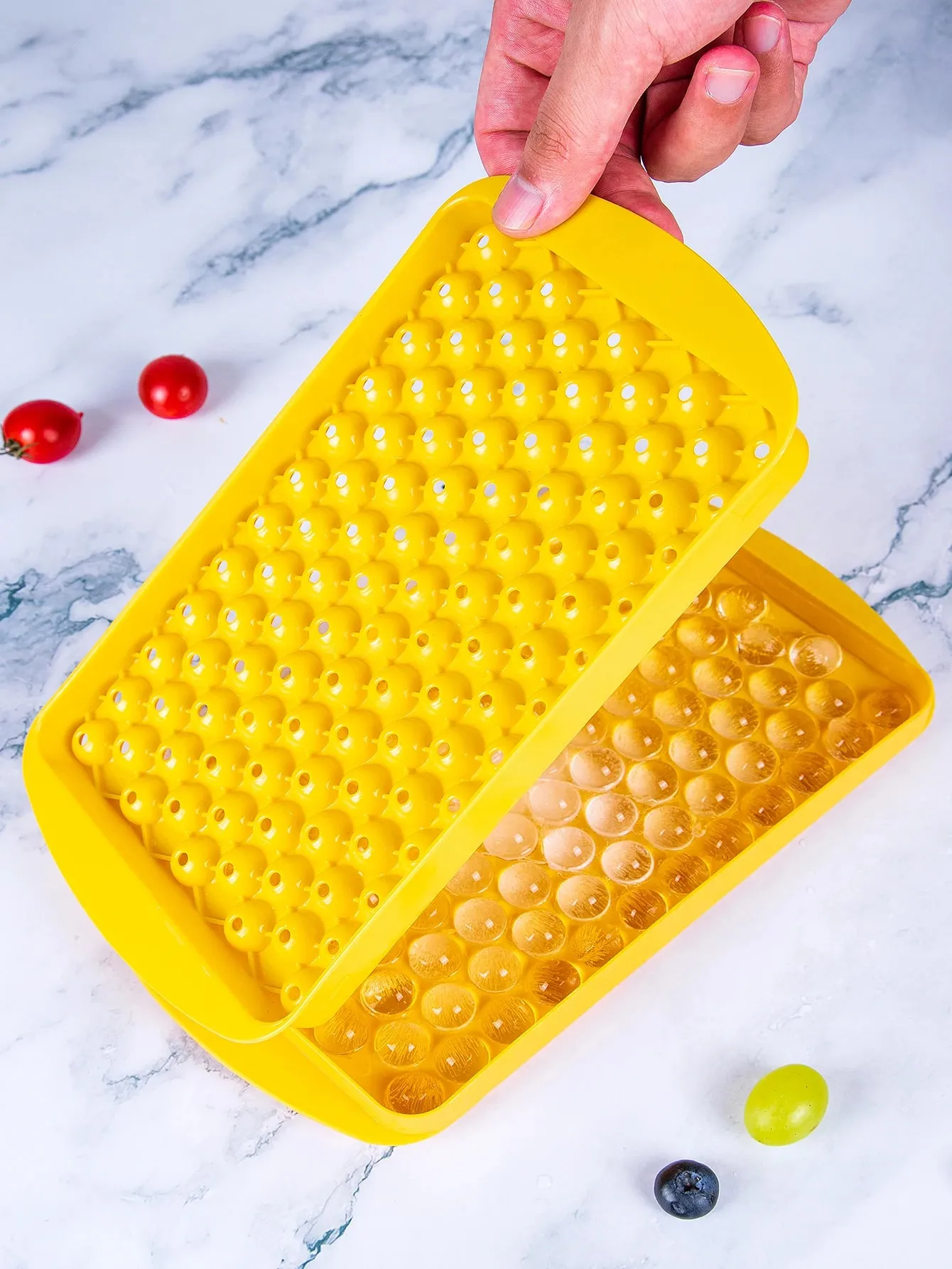 Mini-Eiswürfelform, 104 Löcher, runde Eiskugelform, winzig zerkleinert, zum Kühlen von Bar, Cocktail, Whisky, Getränk, Kaffee, Saft, Küchenwerkzeug — image 11