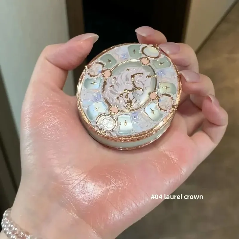 Flower Knows Unicorn Vintage Eyeshadow Palette Blush Highlighter Lipstick Cute Girly เครื่องสำอางสำหรับผู้หญิง — image 6