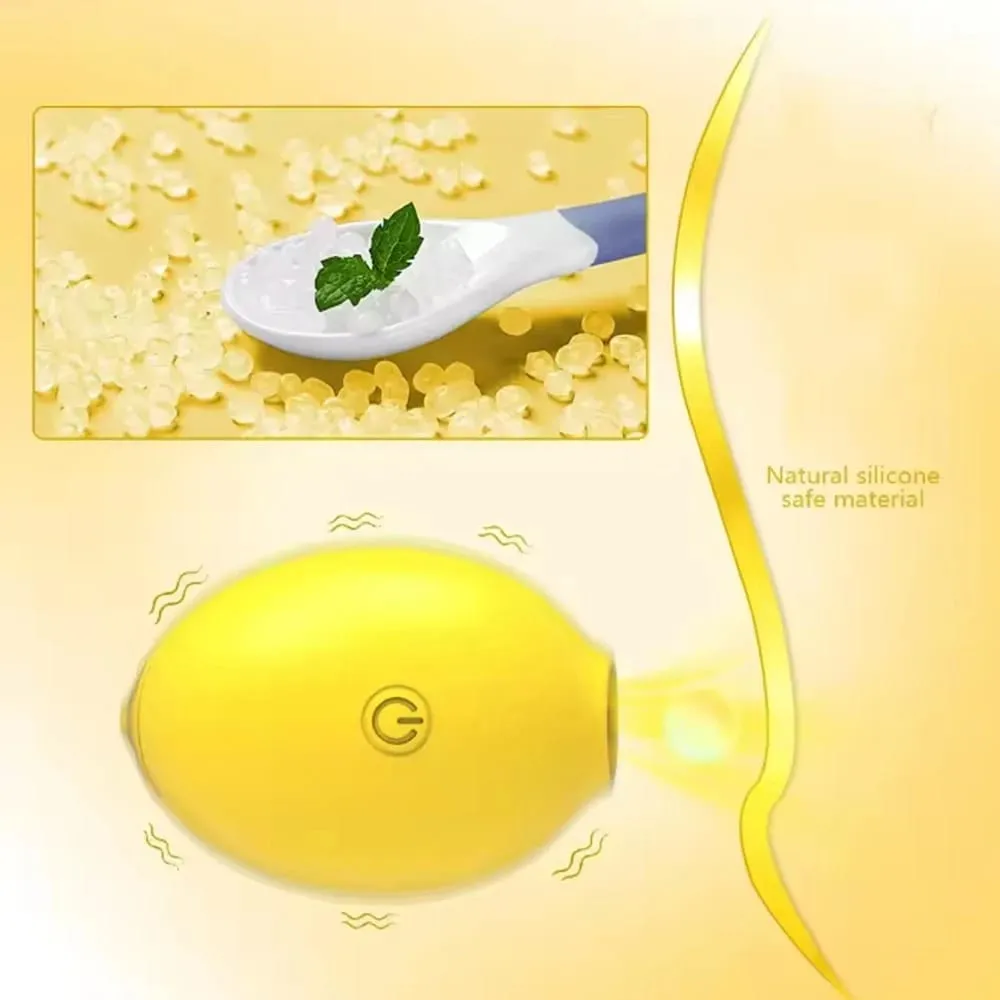 Lemon Vakum Menghisap Perangsang Klitoris dengan 10 Mod Menghisap Kuat Mainan Seks Dewasa Penggetar Oral Puting Wanita Kelentit Bergetar — image 4
