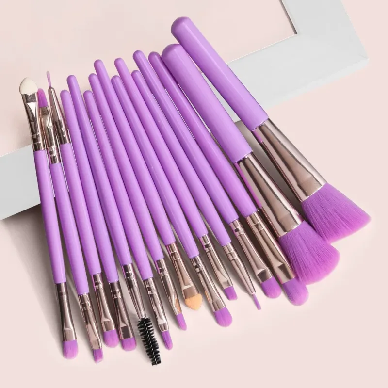 13/15 PIÈCES Ensemble De Pinceaux De Maquillage Ombre À Paupières Fondation Femmes Brosse Cosmétique Fard À Paupières Blush Beauté Doux Maquillage Outils Sac