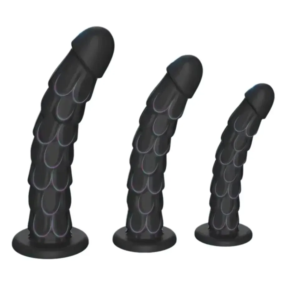 Consolador con tapón Anal a escala de pescado con ventosa, tapones para los glúteos, masajeador de próstata, masturbación Anal, Juguetes sexuales para mujeres, hombres, parejas Gay — image 1