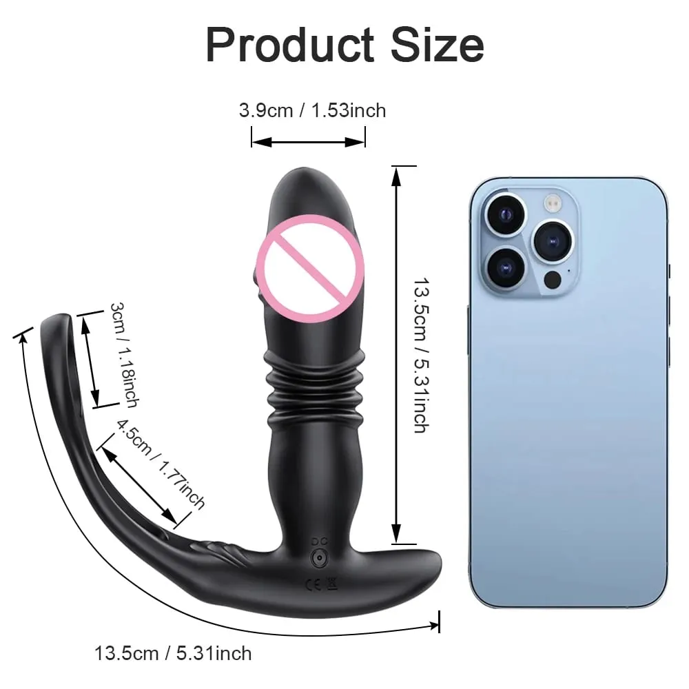 男士前列腺按摩器 APP 肛門振動器伸縮肛門塞前列腺刺激器性玩具男式推力肛塞 — image 4
