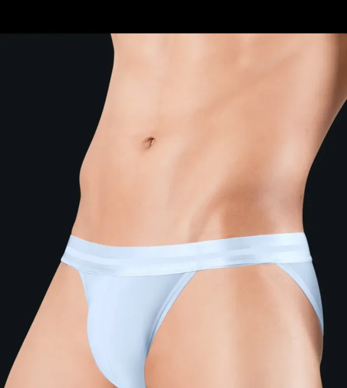 Ice Silk Ultra-thin Men's Underwear Summer Cool Breathable Panties Seamless Sexy U Pouch Men Briefs High Slit Triangle Pants — image 11