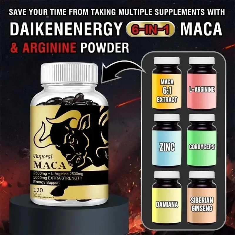 Kořen Maca - Super silná absorpce Zlepšení energetické úrovně Atletický výkon Zlepšení negativní nálady Zlepšení imunity — image 5