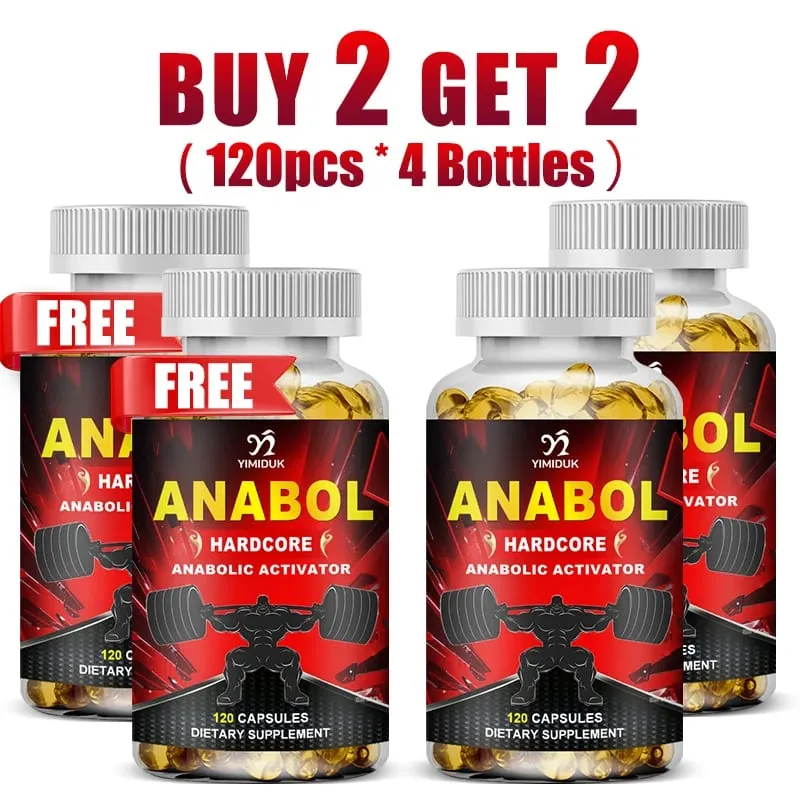 Buy 1 Get 1 Free! Anabol Hardcore Supplement for Muscle Growth Improved Endurance Stress and Mood Relief and Overall Health — image 9