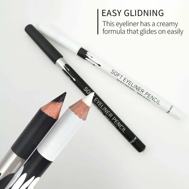 1/12 stücke Weiß Eyeliner Make-Up Dauerhaft Glatt Leicht Zu Tragen Augen Aufheller Wasserdicht Mode Augen Liner Bleistifte Augen Make-Up-Tools — image 7