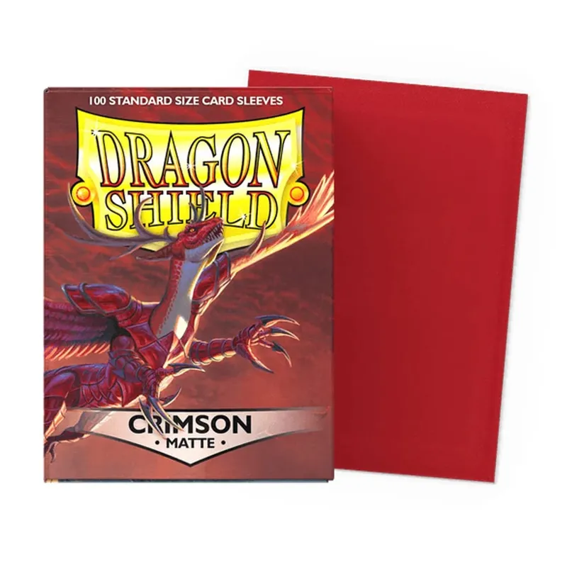 100 PCS/BOX 66x91mm Saiz Standard Demark Dragon Shield Lengan Kad Matte untuk Lengan Kad Permainan Papan MTG/PKM/YGO/TCG