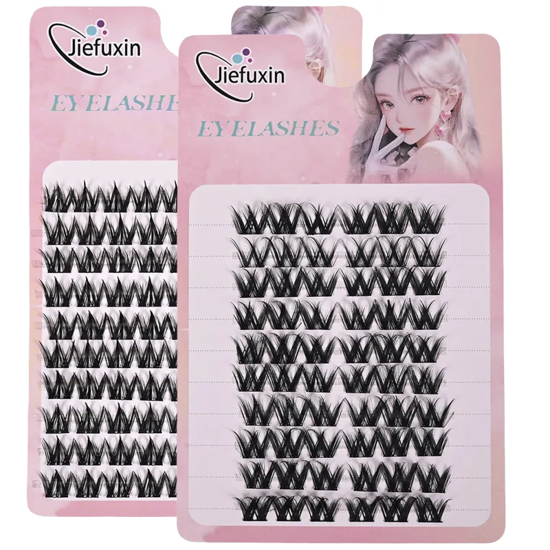นุ่มเรียวหนา Manga Fox Eye Clusters Jiefuxin ขนาดใหญ่ความจุ DIY Lashes ใช้งานง่ายสำหรับแต่งหน้า Newbies — image 5