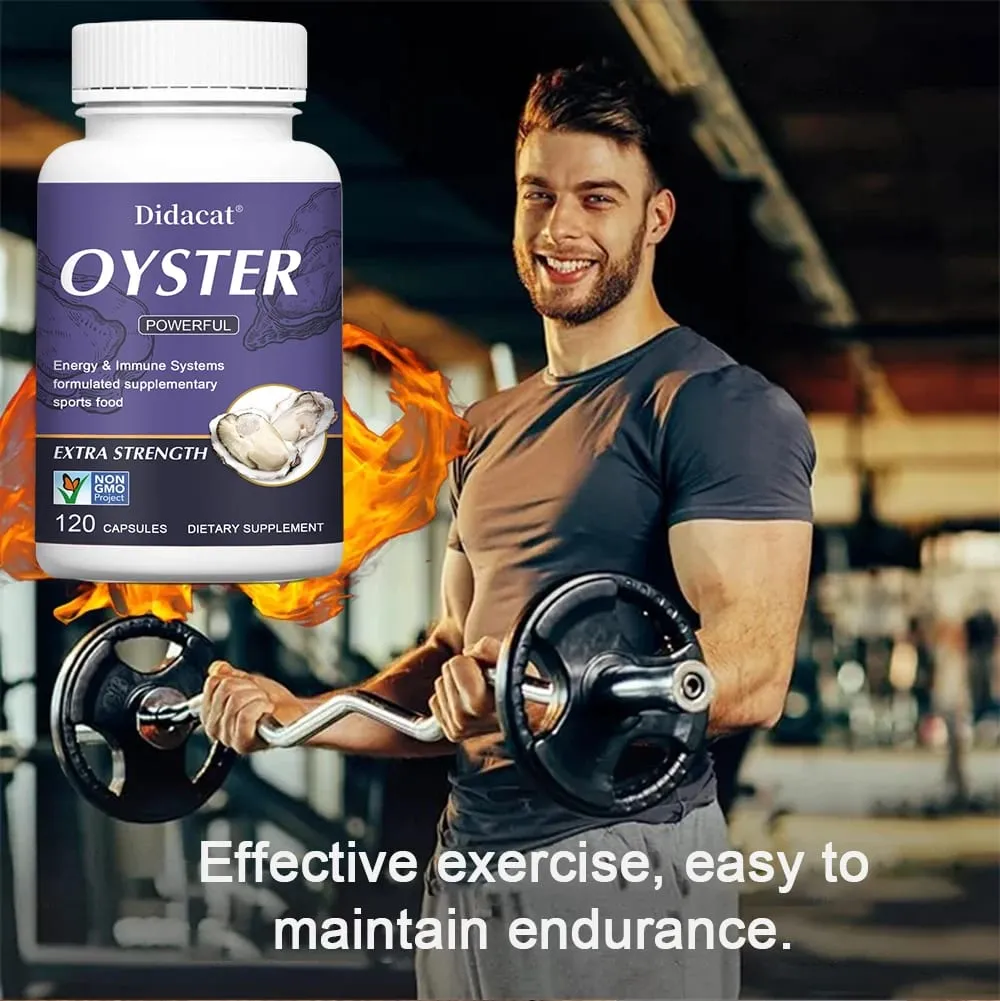 Estratto di ostrica - Supporta la motivazione delle prestazioni atletiche e l'immunità Integratore nutrizionale 120 capsule — image 3