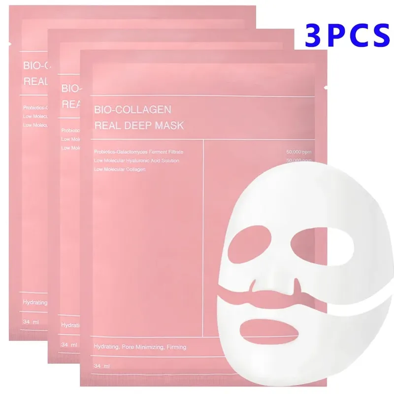 Masker Kolagen Terpisah Pelembap Menyegarkan Perawatan Kulit Cerah Kontrol Minyak Masker Wajah Hidrasi Dalam yang Lembut Riasan Korea — image 8